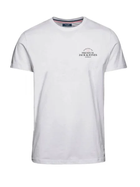 JACK & JONES Tricou BLUKEY negru / alb