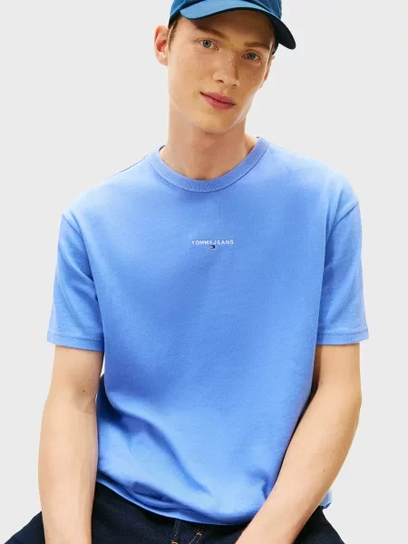 Футболка Tommy Jeans блакитна