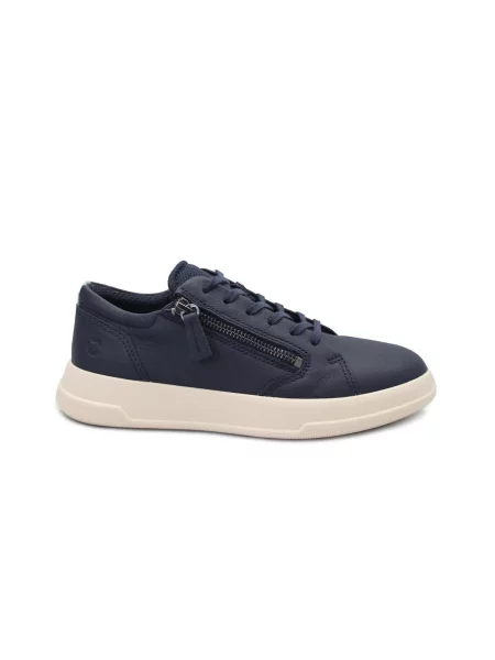 ECCO Niske tenisice ECCO MOVE W blu marine scarpe donna sneakers pelle lacci zip morsko plava