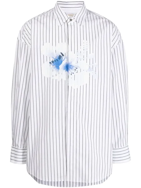 Cămașă Feng Chen Wang cu model floral cu imagine alb