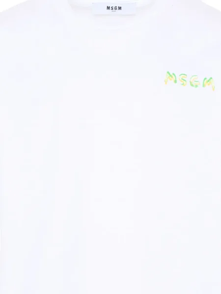 Tricou copii Msgm alb