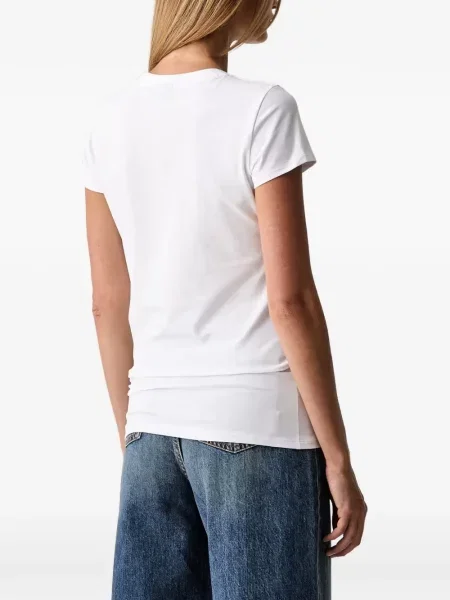 Μπλούζα Armani Exchange με αυτόγραφο λευκό