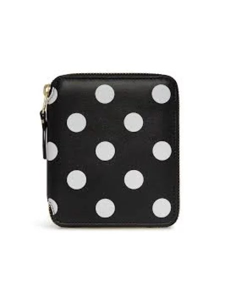 Portfel Comme Des Garcons skórzany czarny