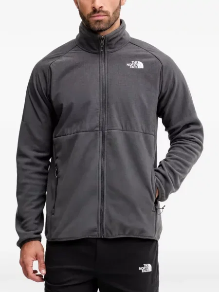 Hanorac cu fermoar The North Face cu imagine gri