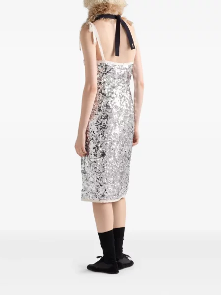 Rochie Prada de costum auriu