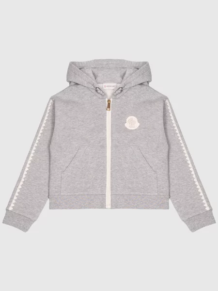Дитяча утеплена спортивна куртка Moncler Enfant сіра