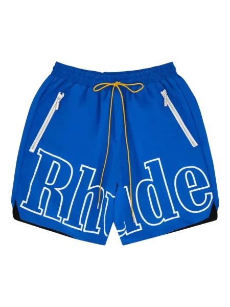 Slip de baie Rhude cu imagine albastru