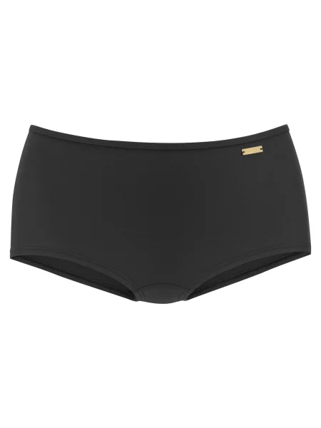LASCANA Bikini hlačke zlata črna