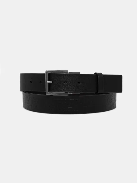 Armani Exchange curea reversibilă pentru bărbați negru