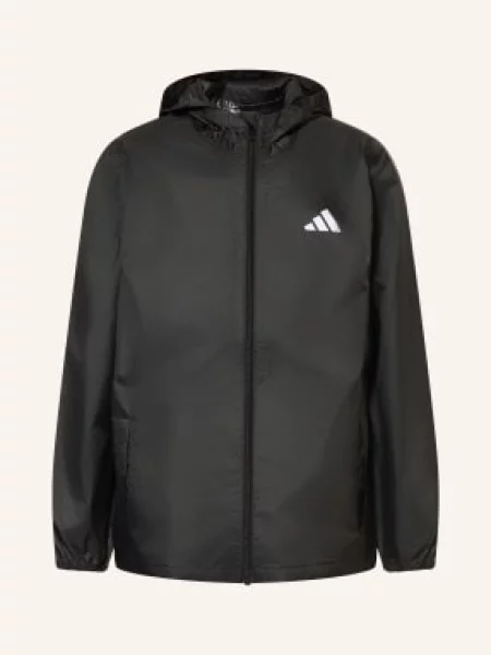 Adidas Kurtka Przeciwdeszczowa schwarz biała