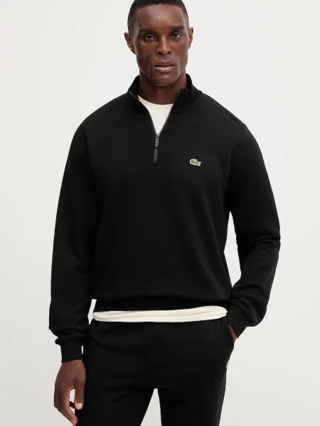 Lacoste hanorac de neted negru