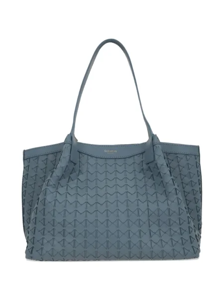 Kožna kožna torba Serapian plava