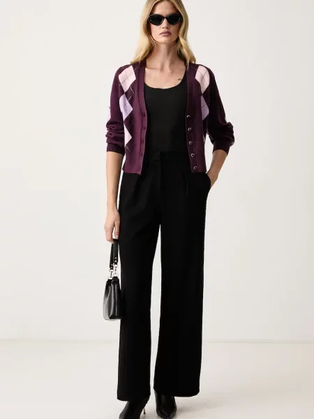 Guess Cardigan Vișiniu violet