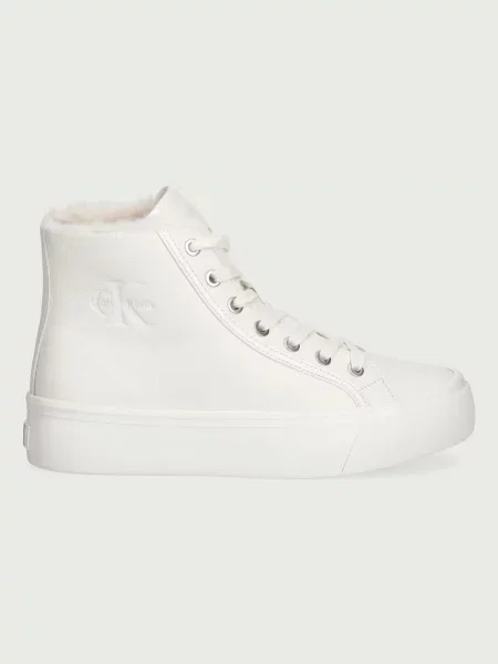 Pantofi Calvin Klein Jeans cu blană bej