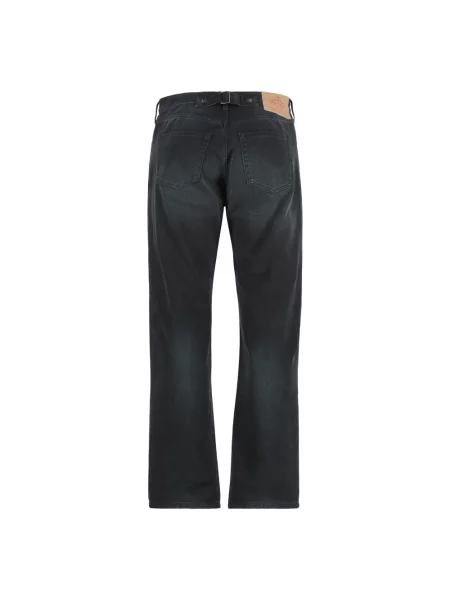 Jeansy straight leg Prada czarne