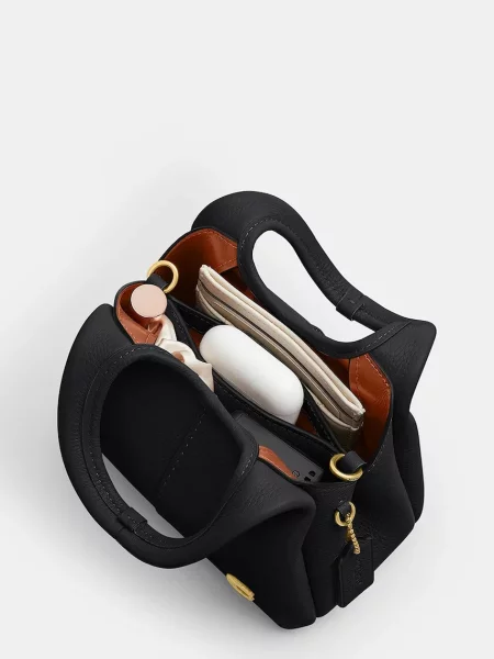 Кожаная сумка Coach черная