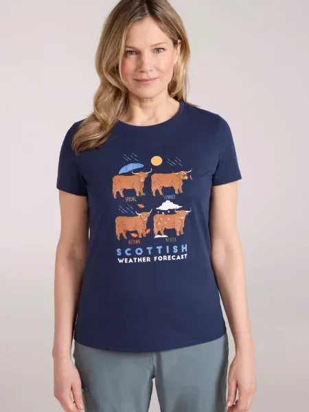 Scottish Weather — koszulka Navy granatowa