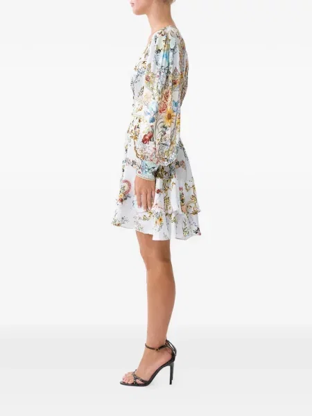 Rochie maxi Camilla lungă de costum mini albastru