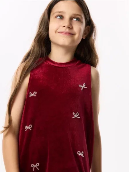 Reserved Rochie din catifea maro