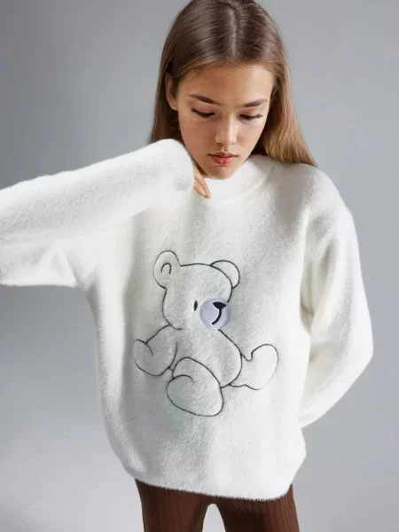 My fashion Svetr Pullover' bílá