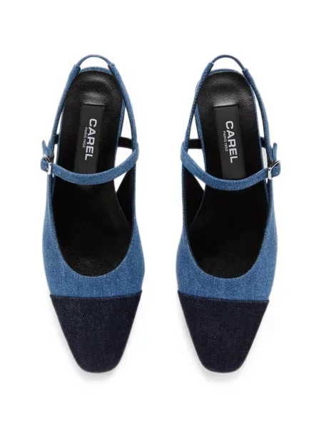 Pantofi cu toc Carel Paris slingback albastru