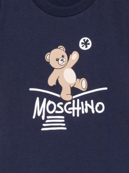 Koszulka dziecięca Moschino niebieska