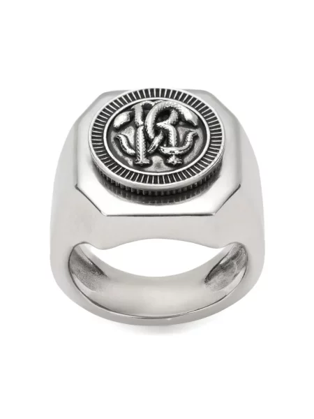 Inel Roberto Cavalli argintiu