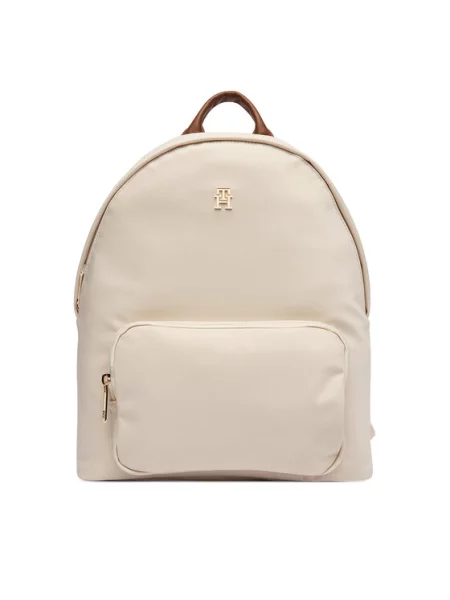 Batoh Tommy Hilfiger Popette Dome Backpack Krémová bílý