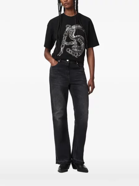 Tricou Allsaints cu paiete negru
