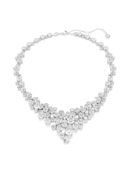 Naszyjnik Swarovski szary