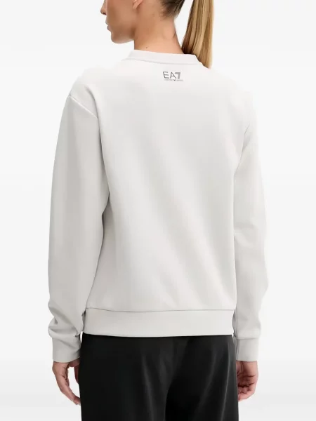 Mikina Ea7 Emporio Armani s autogramem šedá