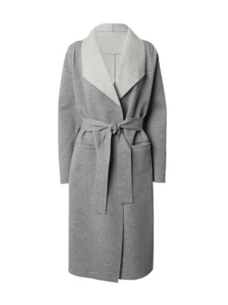 VILA Palton de primăvară-toamnă JUICE amestecat gri