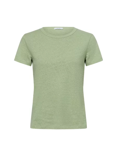 Opus koszulka z zawartością lnu Sorila Kobiety len marmurkowy 36 zielony