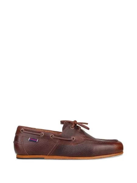 Pantofi loafer Sebago cu șireturi din dantelă maro