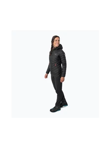 Salewa Пуховик W Brenda Regular Fit чорний