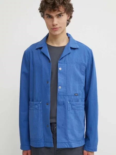 Дънково яке G-Star Raw преходен модел синьо