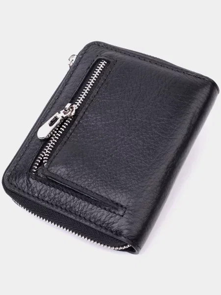 Кожаный кошелек St Leather Accessories черный