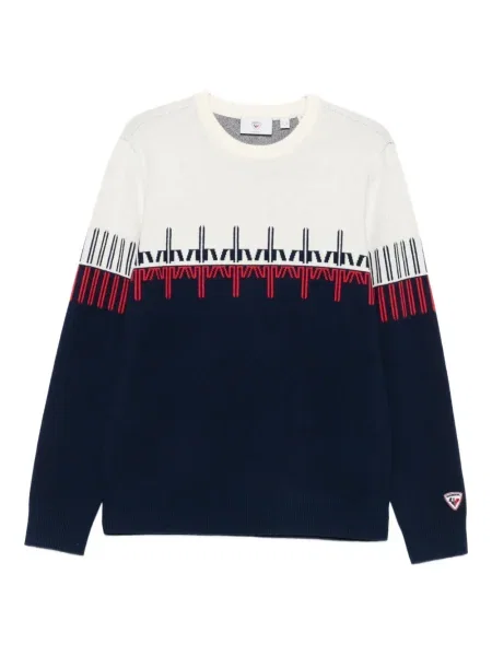 Pulover Rossignol cu decolteu rotund albastru