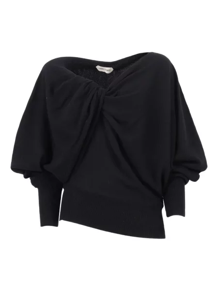 Top Alberta Ferretti drapat negru