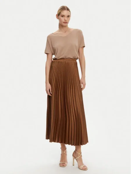 Kontatto Fustă plisată maro