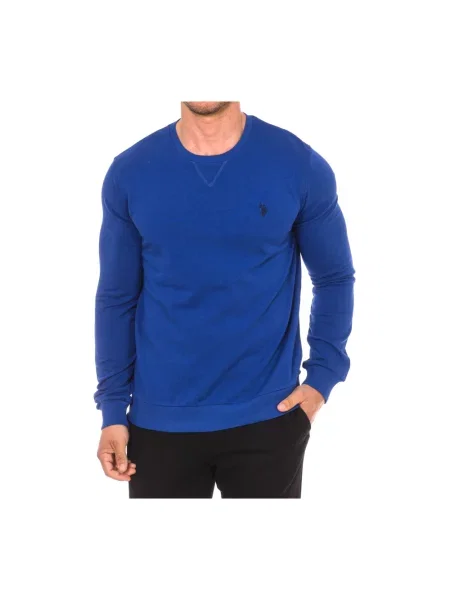 Bluza U.s Polo Assn. z okrągłym dekoltem niebieska