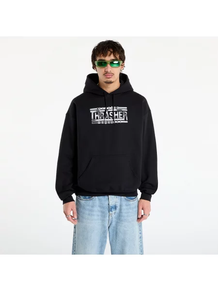 Hanorac Thrasher Chrome Genuine Hoodie Black XL negru