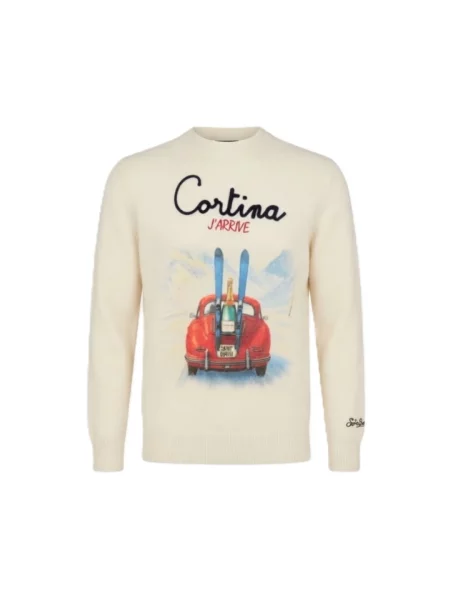 Sweter Mc2 Saint Barth beżowy
