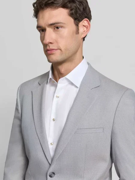 Marynarka o kroju super slim fit z dodatkiem wełny model Hugo
