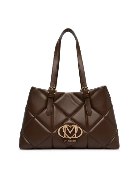 LOVE MOSCHINO Rankinė ruda