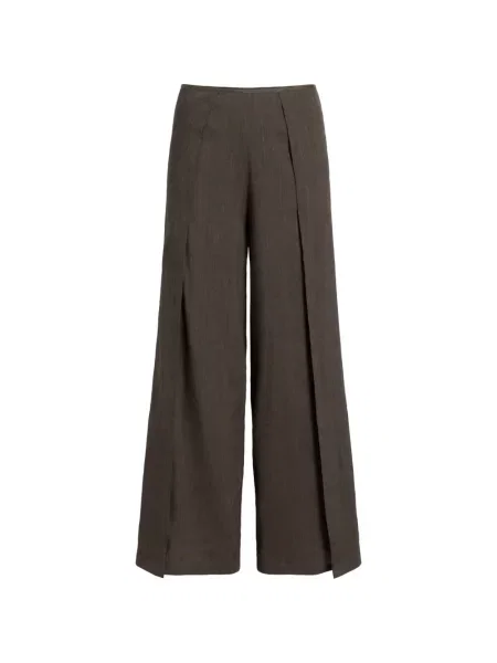 Pantaloni palazzo Proenza Schouler White Label plisat alb