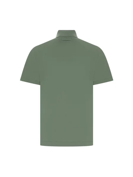 Dzianinowa koszulka polo Zegna zielona