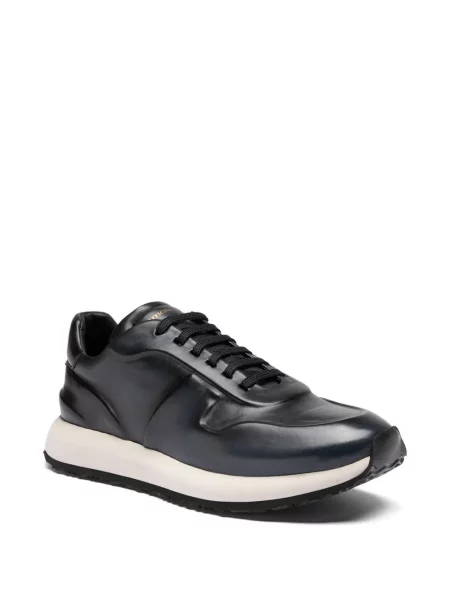 Sneakerși Officine Creative din piele albastru