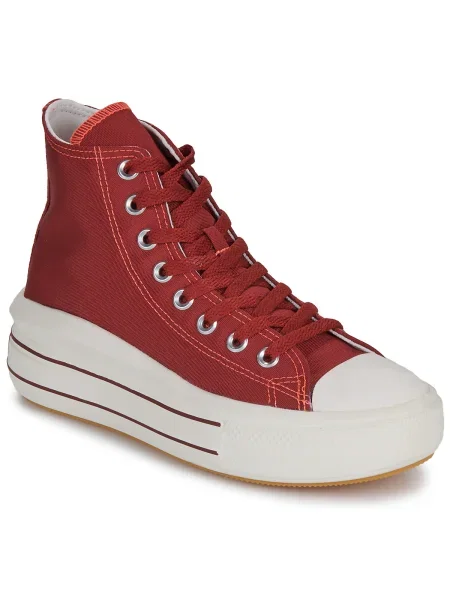 Tenisky Converse Chuck Taylor All Star na platforme červená