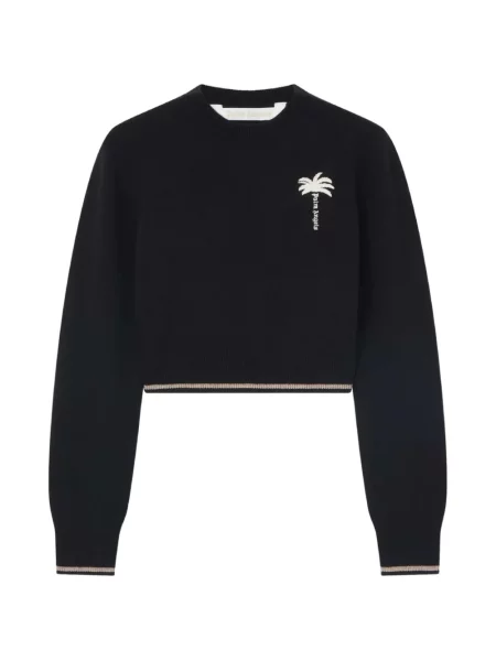 Pulover Palm Angels cu broderie negru